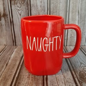 Rae Dunn NAUGHTY NICE Red Mug